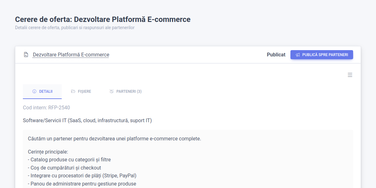 Partner and vendor directory